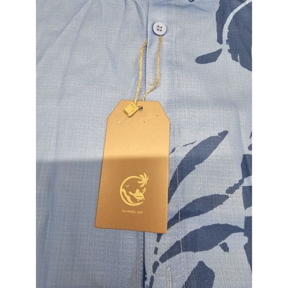 NWT Hardaddy Xxl Button Up Shirt Tropical‎ Leaf Graphics - Picture 3 of 6
